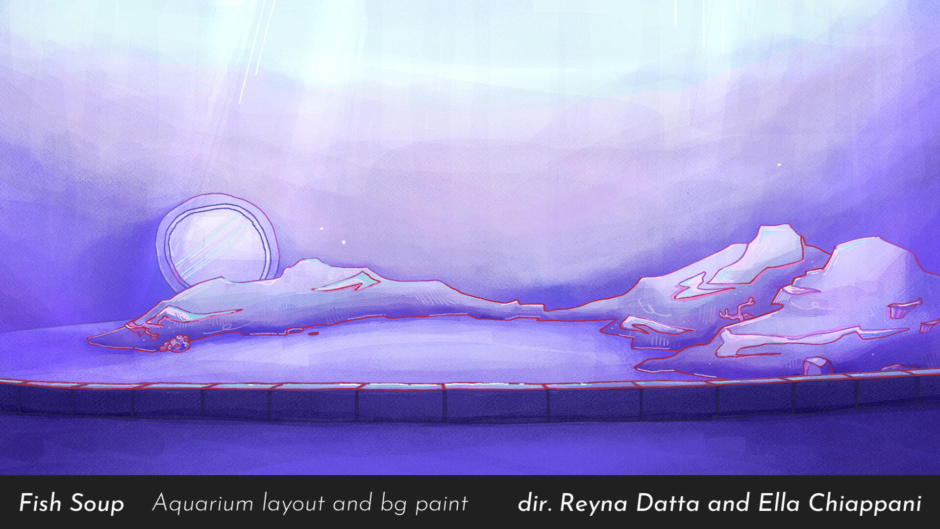 Aquarium layout and background paint