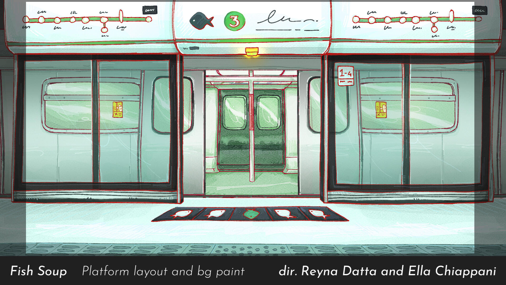 MTR platform - layout and background paint