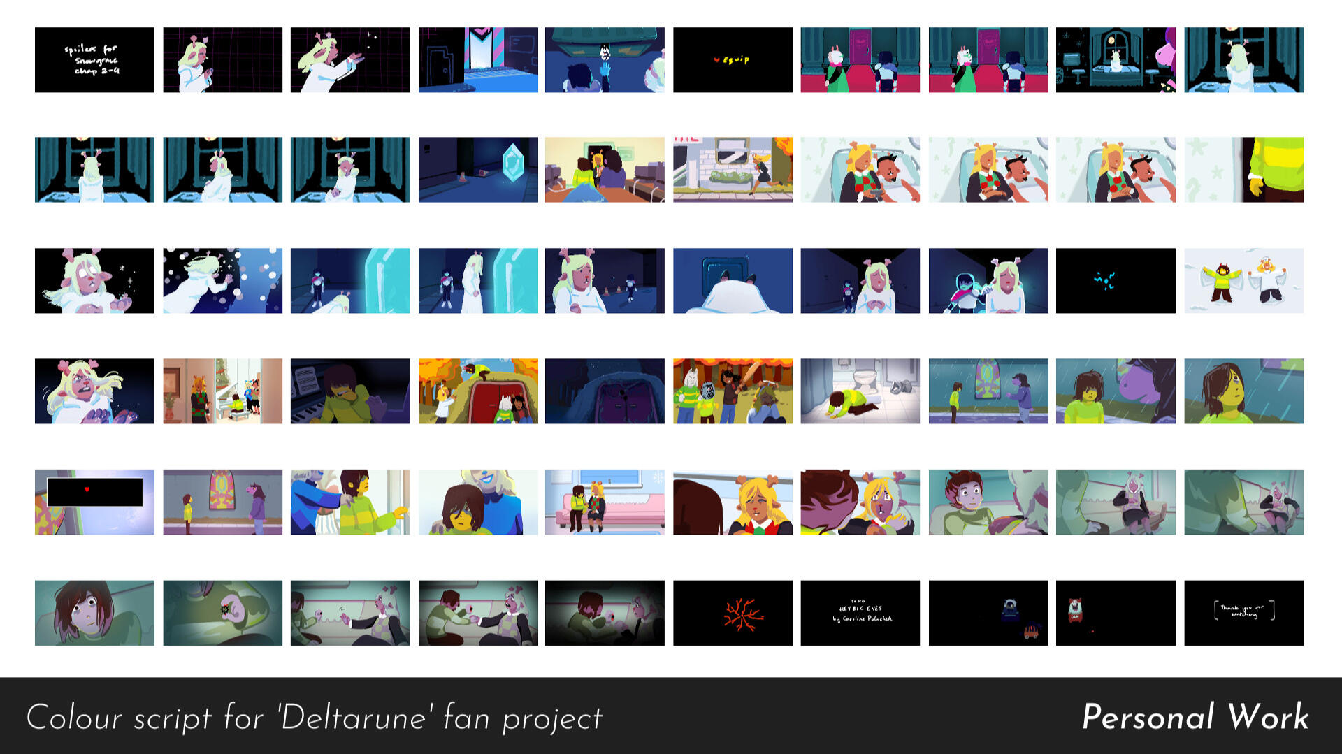 Colour script for Deltarune fan project